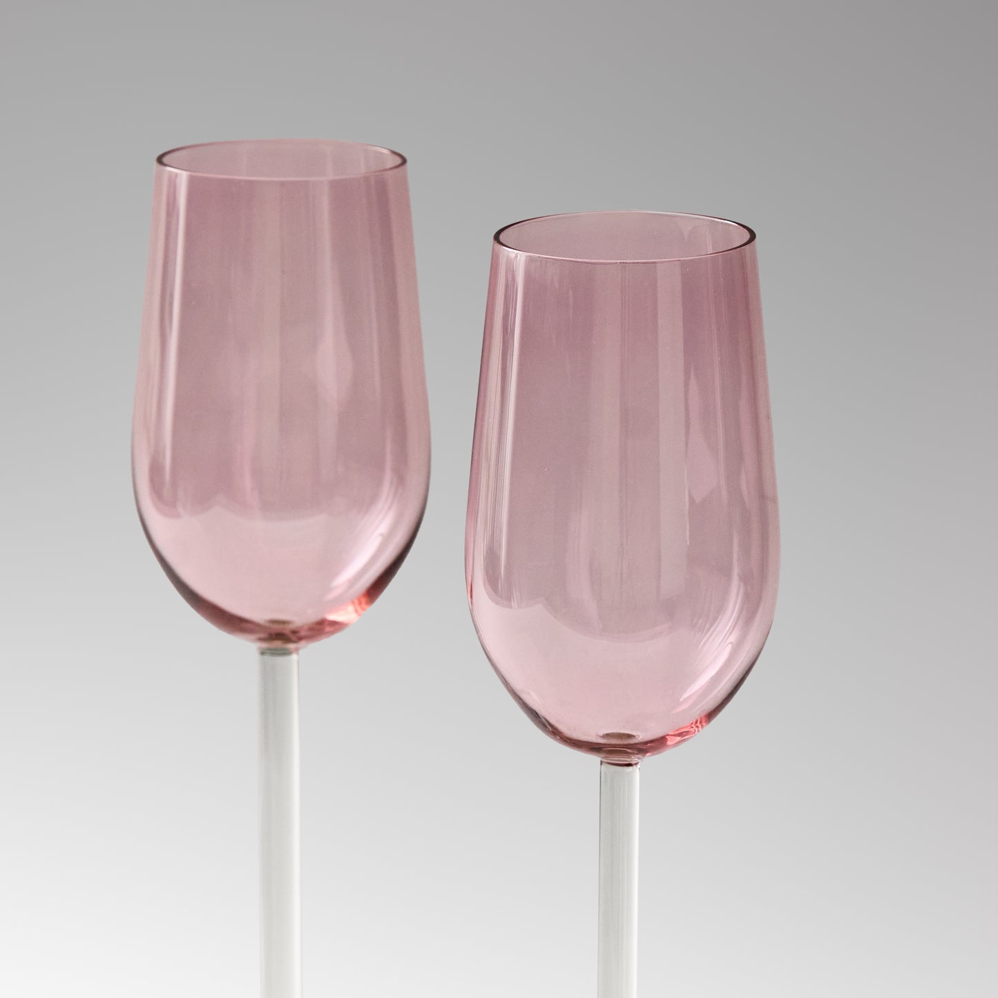 Glasses of the Kalinin glass factory, 70s (pink, straight)