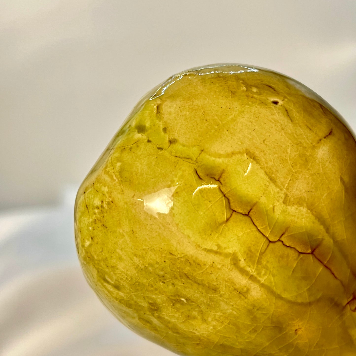 Pear in glaze figurine