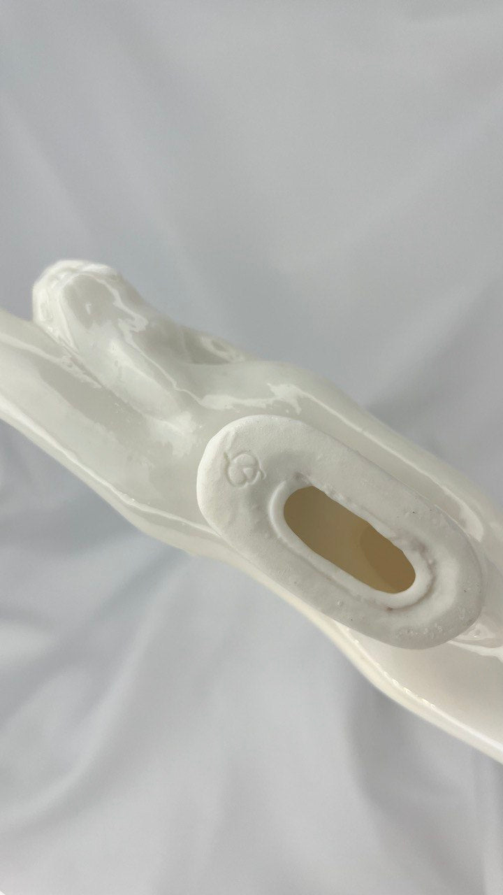 Rabbit porcelain figurine