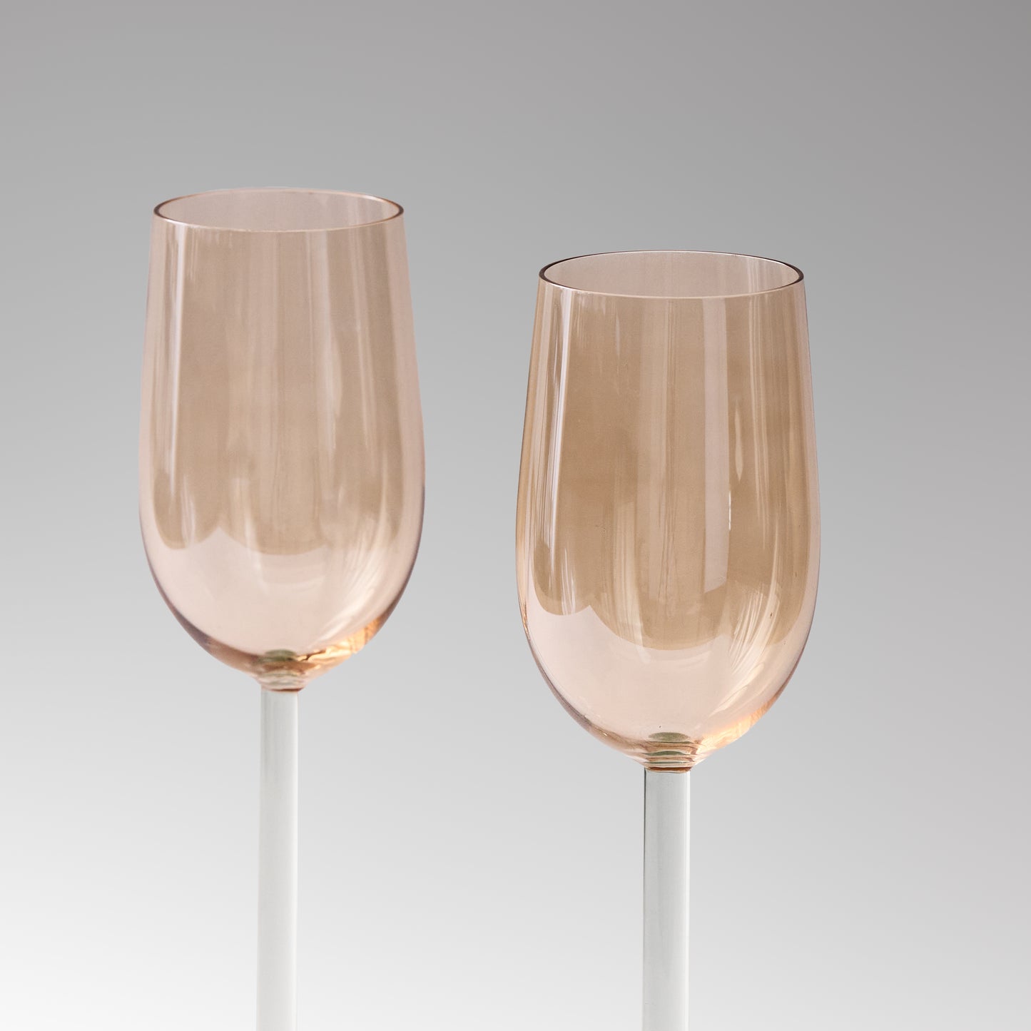 Glasses of the Kalinin glass factory, 70s. Vintage (honey)